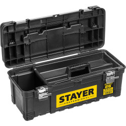 38003-26_z01 Пластиковый ящик для инструментов STAYER JUMBO-26, 650 x 280 x 270 мм, (26″), Professional