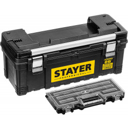 38003-26_z01 Пластиковый ящик для инструментов STAYER JUMBO-26, 650 x 280 x 270 мм, (26″), Professional