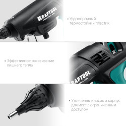 06843-300-12 Электрический термоклеевой пистолет KRAFTOOL Industrial 400, d 11 - 12 мм, 50 г/мин, 130 - 230°C