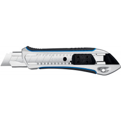 09177_z02 Нож ЗУБР ''ЭКСПЕРТ'' с сегментированным лезвием 18 мм, металлический корпус, автоматический фиксатор лезвия