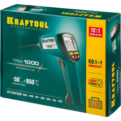 45703-950 Пирометр инфракрасный, -50°С +950°С, TRM-1000, KRAFTOOL