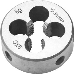 4-28022-05-0.8 Плашка ЗУБР ''МАСТЕР'' круглая ручная для нарезания метрической резьбы, М5 x 0,8