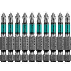 26124-1-50-10 Optimum Line Биты, PZ1, 50 мм, тип хвостовика E 1/4'', 10 шт в блистере, KRAFTOOL