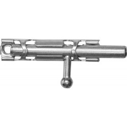 37730-65 Шпингалет накладной стальной ''ЗТ-19305'', малый, покрытие белый цинк, 65мм