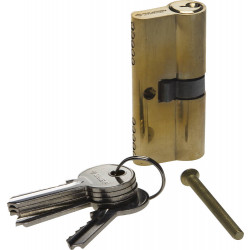 52101-60-1 Механизм ЗУБР ''МАСТЕР'' цилиндровый, тип ''ключ-ключ'', цвет латунь, 5-PIN, 60мм