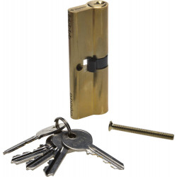52101-90-1 Механизм ЗУБР ''МАСТЕР'' цилиндровый, тип ''ключ-ключ'', цвет латунь, 5-PIN, 90мм