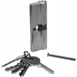 52101-90-2 Механизм ЗУБР ''МАСТЕР'' цилиндровый, тип ''ключ-ключ'', цвет хром, 5-PIN, 90мм