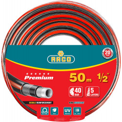 40300-1/2-50_z01 Шланг RACO PREMIUM поливочный, 40атм., армированный, 5-ти слойный, 1/2''х50м