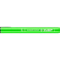 06332-4 ЗУБР ММ-400, зеленый, 2 мм, круглый, маркер меловой, ПРОФЕССИОНАЛ
