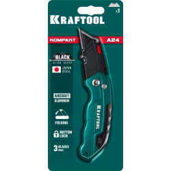 09242 Универсальный складной нож KRAFTOOL KOMPAKT тип А24