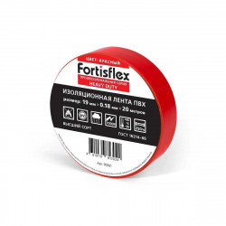 90821 Изолента ПВХ Heavy Duty 19х0.18х20 (красн) (Fortisflex)