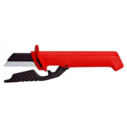 9856 Нож для кабелей со сменным лезвием, диэлектрический до 1000В, 190 mm KNIPEX
