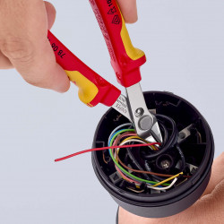 7806125 Electronic Super Knips® VDE бокорезы с 2-комп. диэлектрическими рукоятками, VDE 125 mm KNIPEX