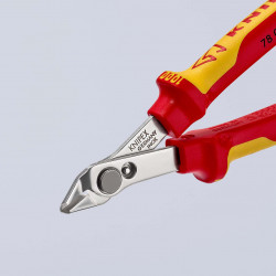 7806125 Electronic Super Knips® VDE бокорезы с 2-комп. диэлектрическими рукоятками, VDE 125 mm KNIPEX