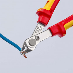7806125 Electronic Super Knips® VDE бокорезы с 2-комп. диэлектрическими рукоятками, VDE 125 mm KNIPEX