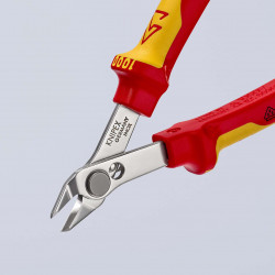 7806125 Electronic Super Knips® VDE бокорезы с 2-комп. диэлектрическими рукоятками, VDE 125 mm KNIPEX