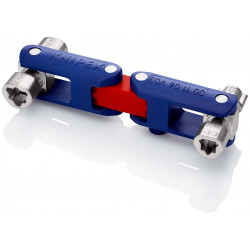 001106V03 Ключ для электрошкафов ''DoubleJoint'' 62 mm (карта самообслуживания / блистер) KNIPEX