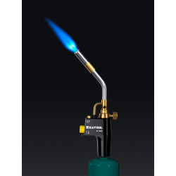 55510 Газовая горелка Blue Fire KRAFTOOL KF-9000, с пьезоподжигом на баллон турбо нагрев + 30% 2000°C