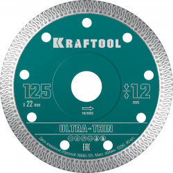 36685-125 KRAFTOOL ULTRA-THIN 125х1.2 мм ультратонкий алмазный диск