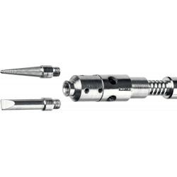 55506-H4 Газовый паяльник STAYER MS 300, 40 Вт, 1200°С в наборе: 4 в 1, горелка, фен, 2 жала