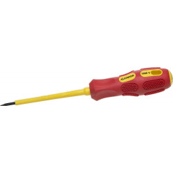 25827-02-075 G Отвертка STAYER PROFESSIONAL MAX-GRIP диэлектрическая, двухкомпонентная рукоятка, Cr-V, SL 2,5x75мм