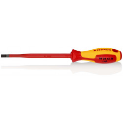982065SL Отвертка шлицевая SL6.5x1.2 Slim VDE 1000V длина стержня 150 мм, L-262 мм KNIPEX