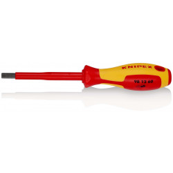 981360 Отвертка шестигранная HEX 6 мм VDE 1000V длина стержня 100 мм, L-212 мм KNIPEX