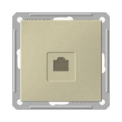 Розетка компьютерная 1-м СП W59 RJ45 кат.5E механизм шампань SE RSI-152K5E-4-86