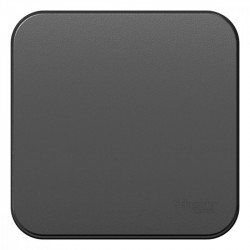 Выключатель 1-кл. ОП Blanca 10А IP20 (сх. 1) 250В с изолир. пластиной антрацит SE BLNVA101016