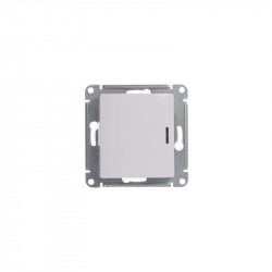 Переключатель проходной 1-кл. СП Glossa 10А IP20 (сх. 6а) 10AX с подсветкой механизм бел. SE GSL000163