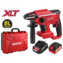 Аккум. перфоратор WORTEX CRH 1820-2 в чем. ALL1 XLT SET БЕСЩЕТ., 18 В, 2.2 Дж, 20 мм, 1х4 А*ч (вес 1,7 кг, 4 режима) 0329283